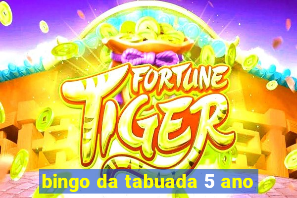 bingo da tabuada 5 ano