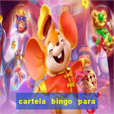 cartela bingo para cha de cozinha imprimir gratis