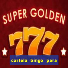 cartela bingo para cha de cozinha imprimir gratis