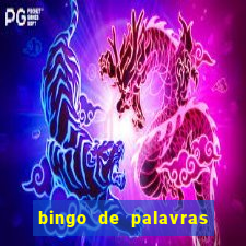 bingo de palavras cha de bebe