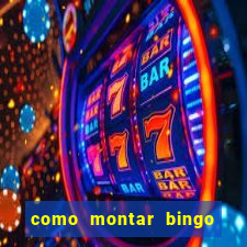 como montar bingo brinquedos toia