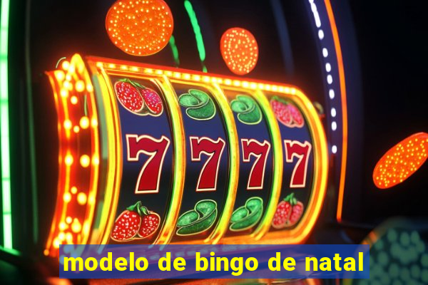 modelo de bingo de natal