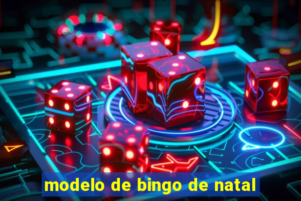 modelo de bingo de natal