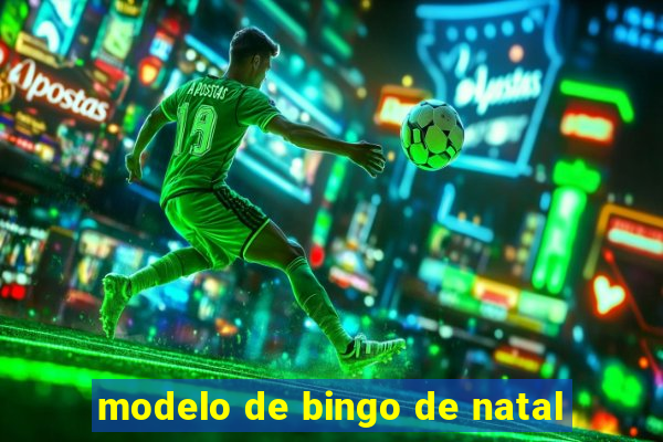 modelo de bingo de natal