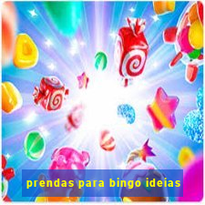 prendas para bingo ideias