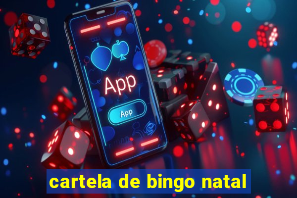 cartela de bingo natal