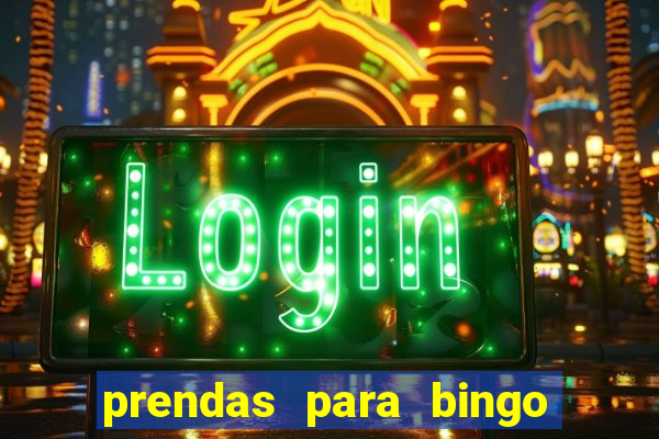 prendas para bingo de natal