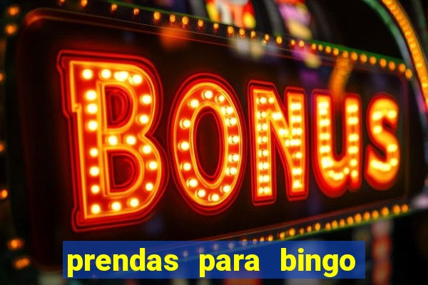 prendas para bingo de natal