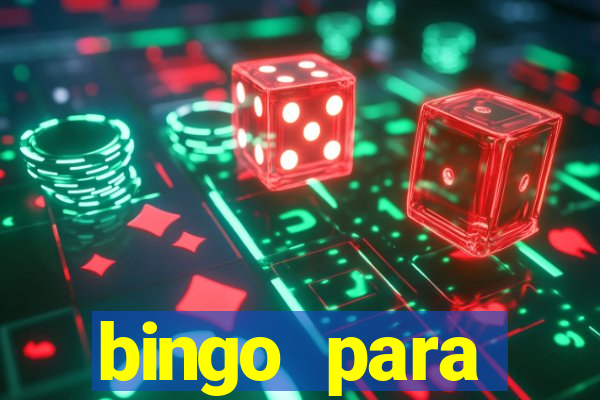 bingo para despedida de solteira para imprimir