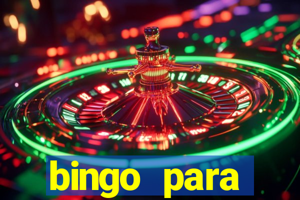 bingo para despedida de solteira para imprimir