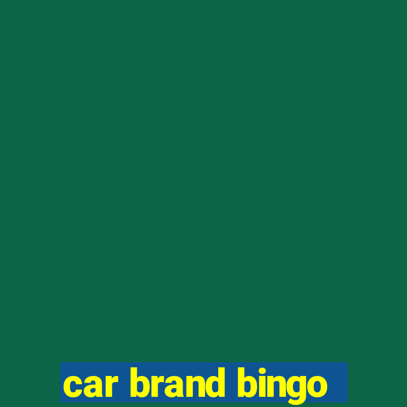 car brand bingo