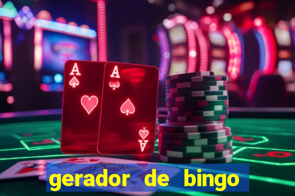 gerador de bingo cha de bebe