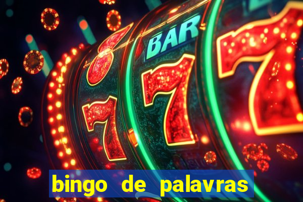 bingo de palavras 3 ano