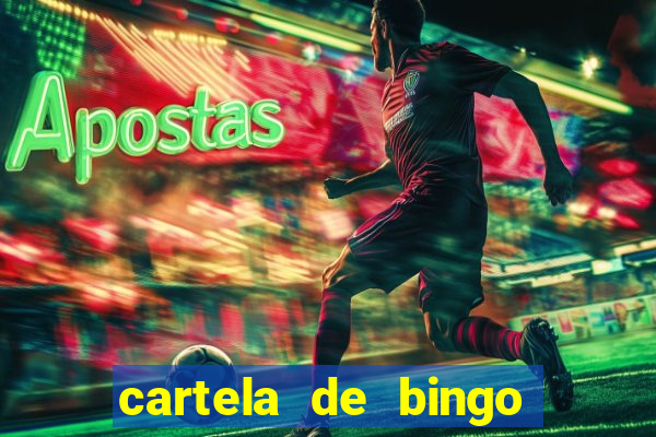 cartela de bingo cha de panela