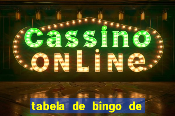 tabela de bingo de 1 a 100